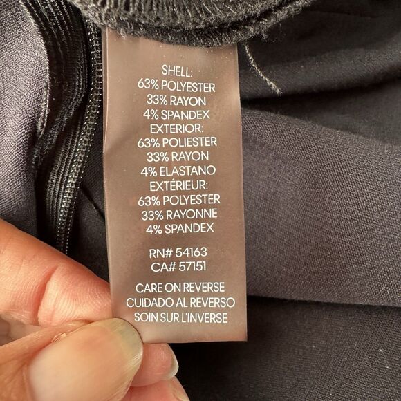 karl lagerfeld Women’s Wide Leg Jumpsuit Black With Stitching Size 12 - Picture 11 of 16